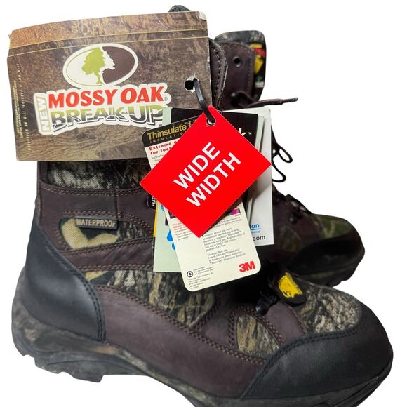 NWT Mossy Oak Boots Herman Survivors Insulate Camo Hunting Work 9.5 W Camouflage - Picture 1 of 9